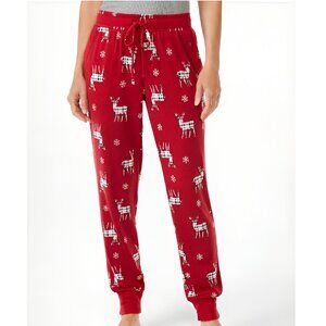 5/$20 NEW XL 16-18 Soft Women's Christmas Deer Sleep Joggers w/ Pockets